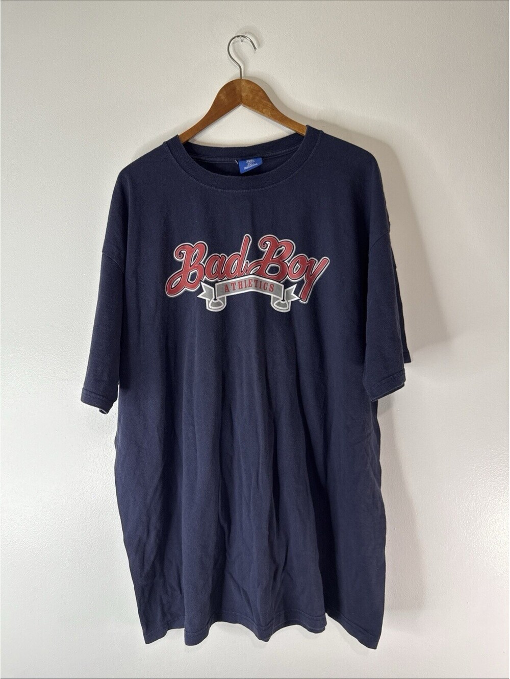 Bad Boy Athletics Navy T-Shirt Men's 2XL Short Sleeve Made In USA